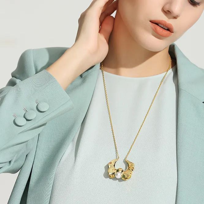 Calyx Collection Flower Design Necklace