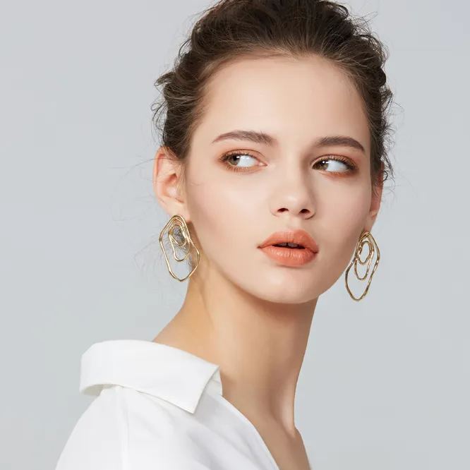 Growth Ring Collection Tricyclic Ring Earrings
