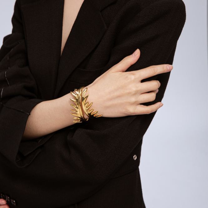 Fern Collection Leaf Shape Bracelet