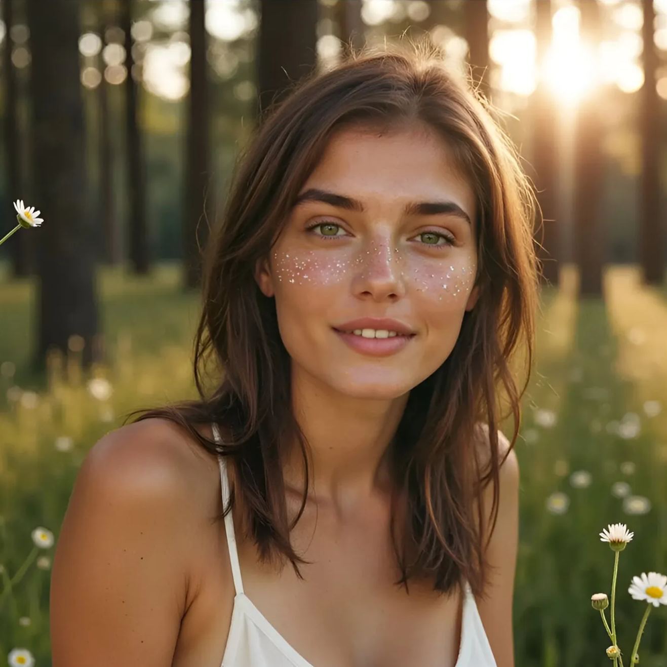 6 Sheets Sparkle Freckles Stickers, Rainbow Heart Star Pattern Waterproof Temporary Tattoo Decals for Party Holiday Daily Makeup Decoration