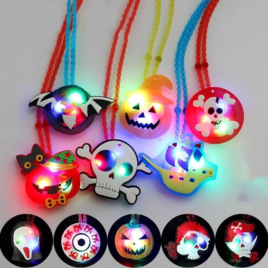 Halloween LED Ring Light Up Rings Halloween Toys Glow in The Dark Halloween Party Favors for Kids Adults LED Flash Rings