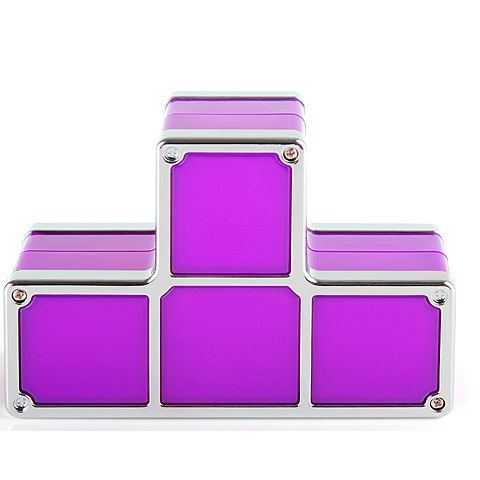 Tetris Block LED Lamp – DIY Stacking Puzzle Light for Kids, Creative 7-Color Night Light for Home, Bar, or Window Display