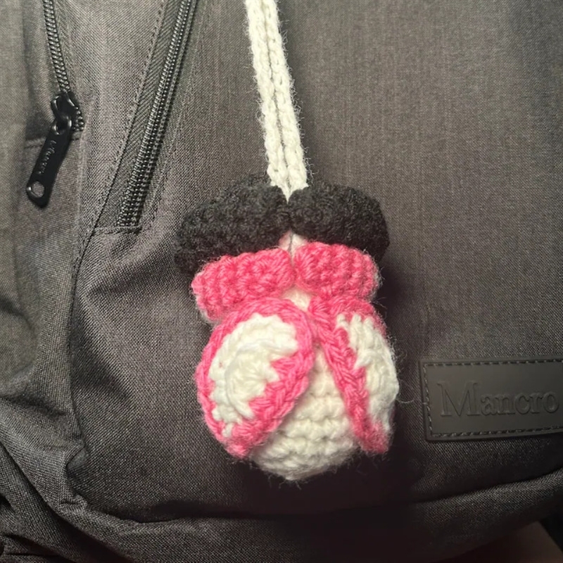 Crochet Spiderman Car Hanger Ornament Accessories, Handmade Amigurumi Plush Car Decor, Cute Super Hero Bag Charm Keychain, Gift for Him Her