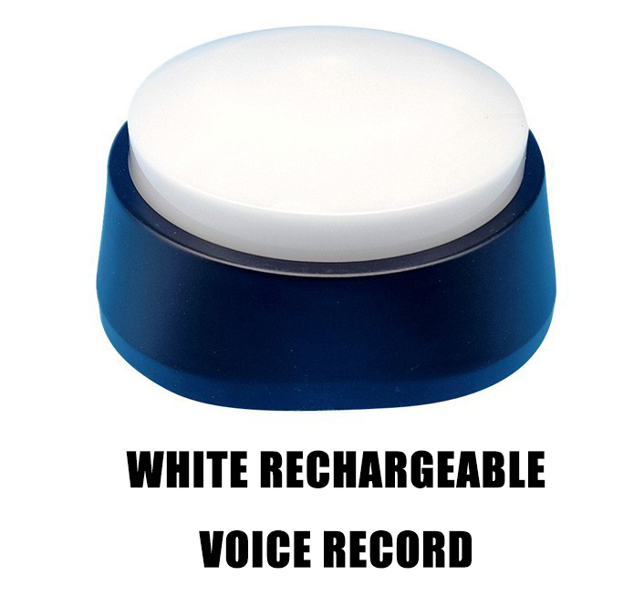 Rechargeable Pet Talking Button | Sound Pet Button Training Toy for Dogs & Cats