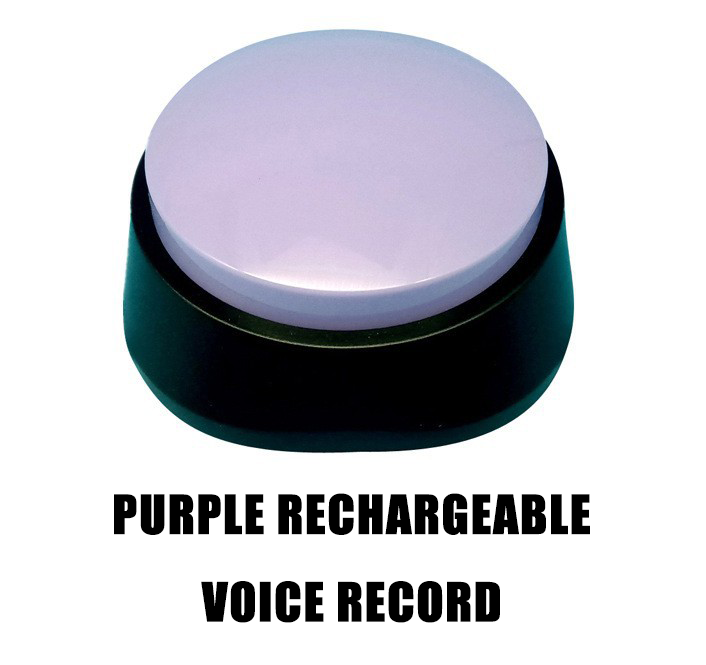 Rechargeable Pet Talking Button | Sound Pet Button Training Toy for Dogs & Cats