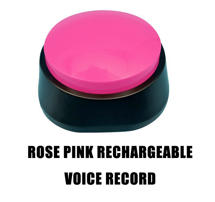 Rechargeable Pet Talking Button | Sound Pet Button Training Toy for Dogs & Cats
