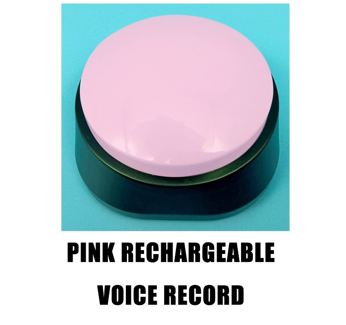 Rechargeable Pet Talking Button | Sound Pet Button Training Toy for Dogs & Cats
