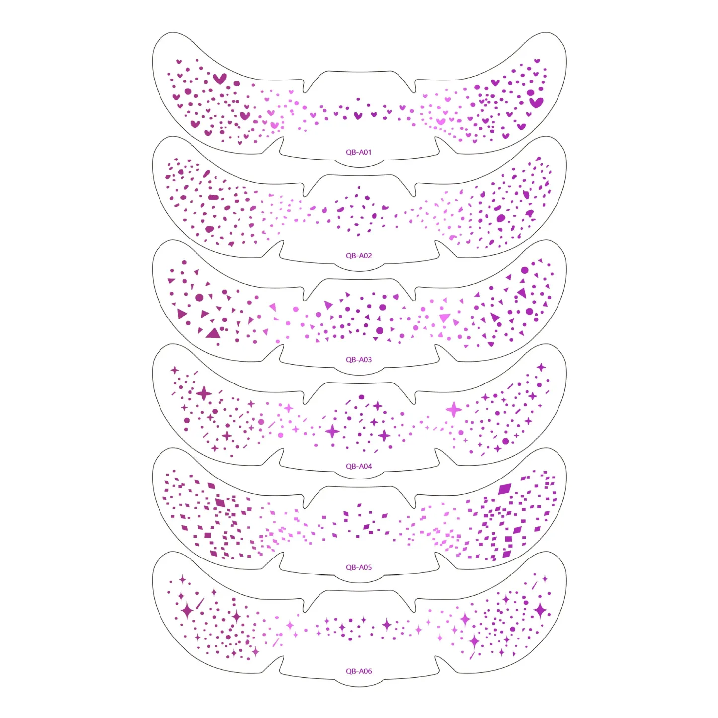 6 Sheets Sparkle Freckles Stickers, Rainbow Heart Star Pattern Waterproof Temporary Tattoo Decals for Party Holiday Daily Makeup Decoration