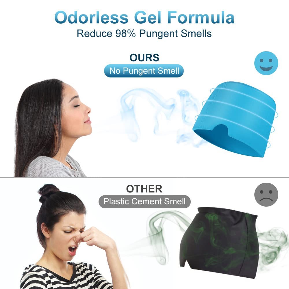 Migraine Relief Hat | Gel Cooling Headache Cap with Cold Therapy, Stretchy Ice Sleep Mask for Migraines, Puffy Eyes & Stress Relief