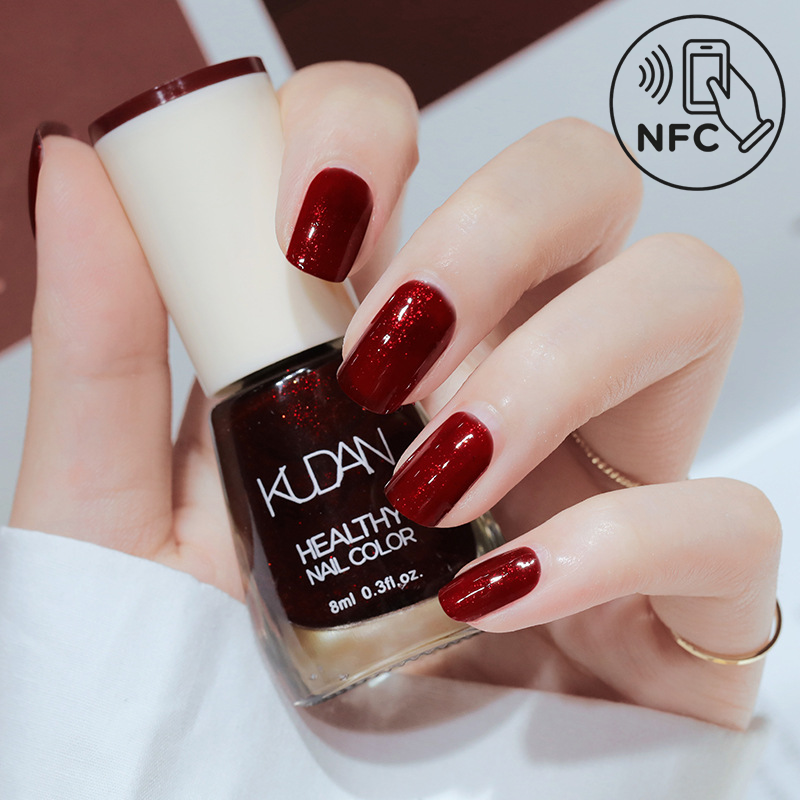 NFC Smart Nail Polish 20 Colors + Music-Linked Nail Stickers Tap to Play, Scan to Express