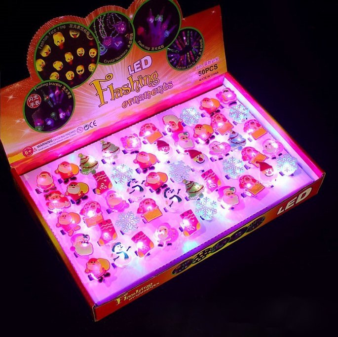 Halloween LED Ring Light Up Rings Halloween Toys Glow in The Dark Halloween Party Favors for Kids Adults LED Flash Rings