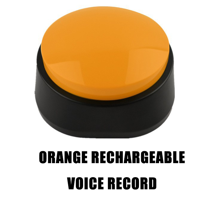 Rechargeable Pet Talking Button | Sound Pet Button Training Toy for Dogs & Cats