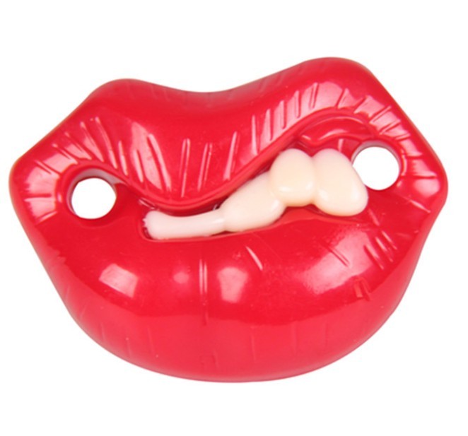 1 Pcs Dog Toy Pet Funny Pacifier Teddy Bichon Schnauzer Bulldog Red Lips Funny