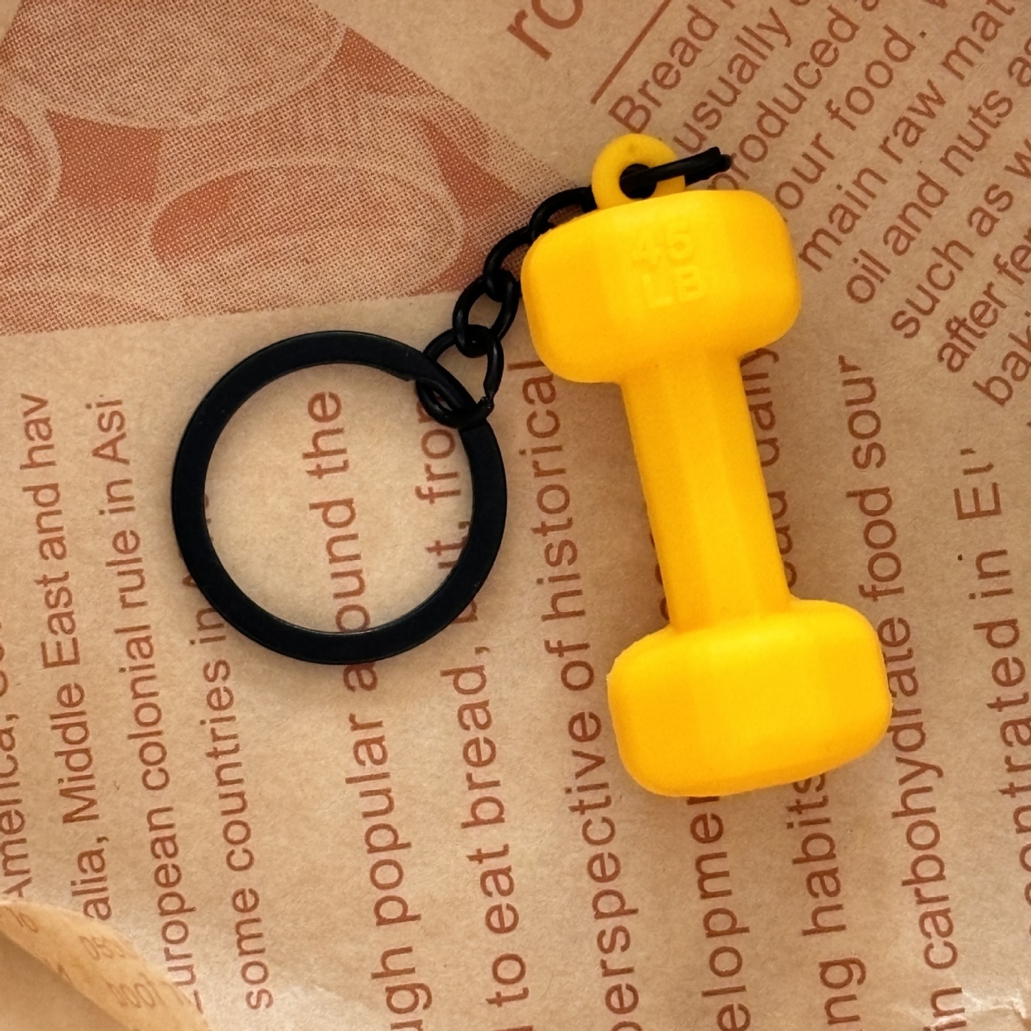 Dumbbell Keychain Accessories Equipment Pendant Metal Mini Backpack Keychain