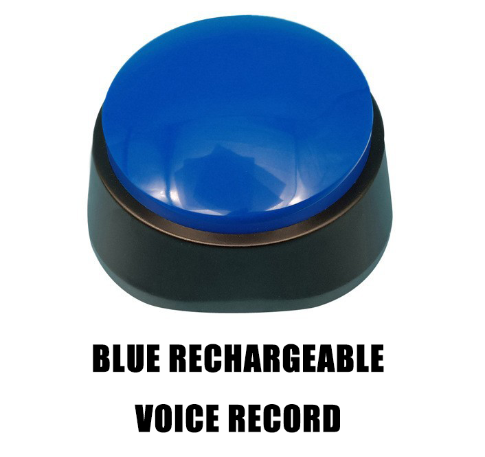 Rechargeable Pet Talking Button | Sound Pet Button Training Toy for Dogs & Cats