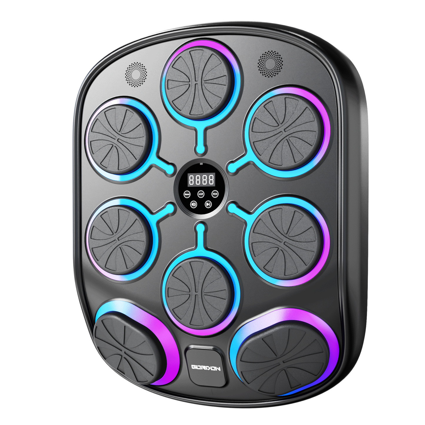 Music Boxing Machine with Bluetooth & LED Lights, Multistyle Smart Wall-Mounted Punching Trainer for Adults & Kids, Home & Gym Fitness Equipment with Gloves