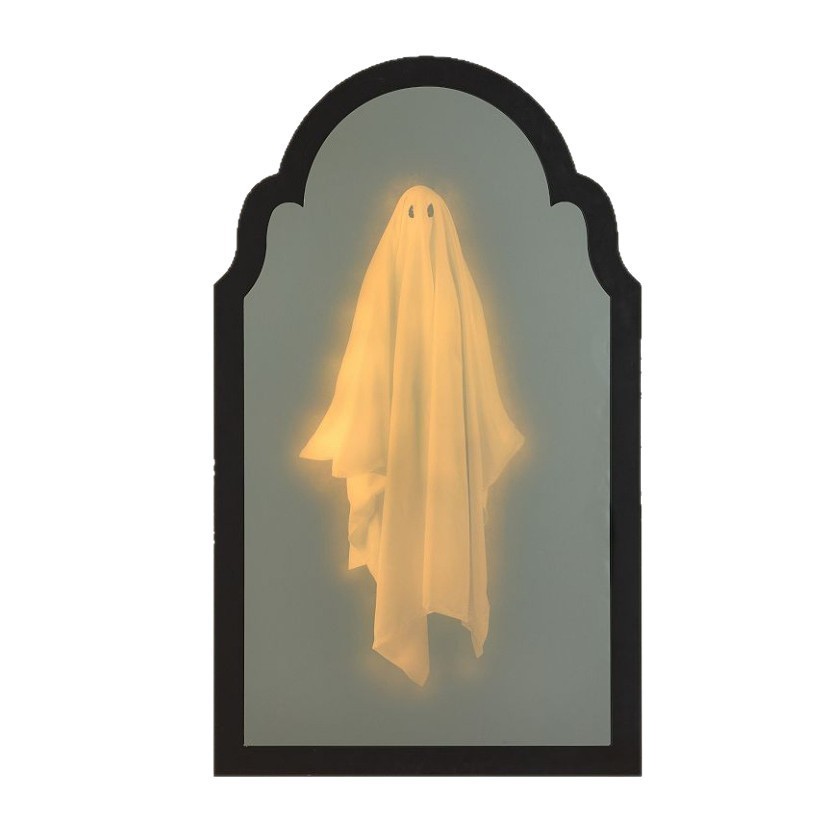 Halloween Ghost Mirror ~ Ghost stays on