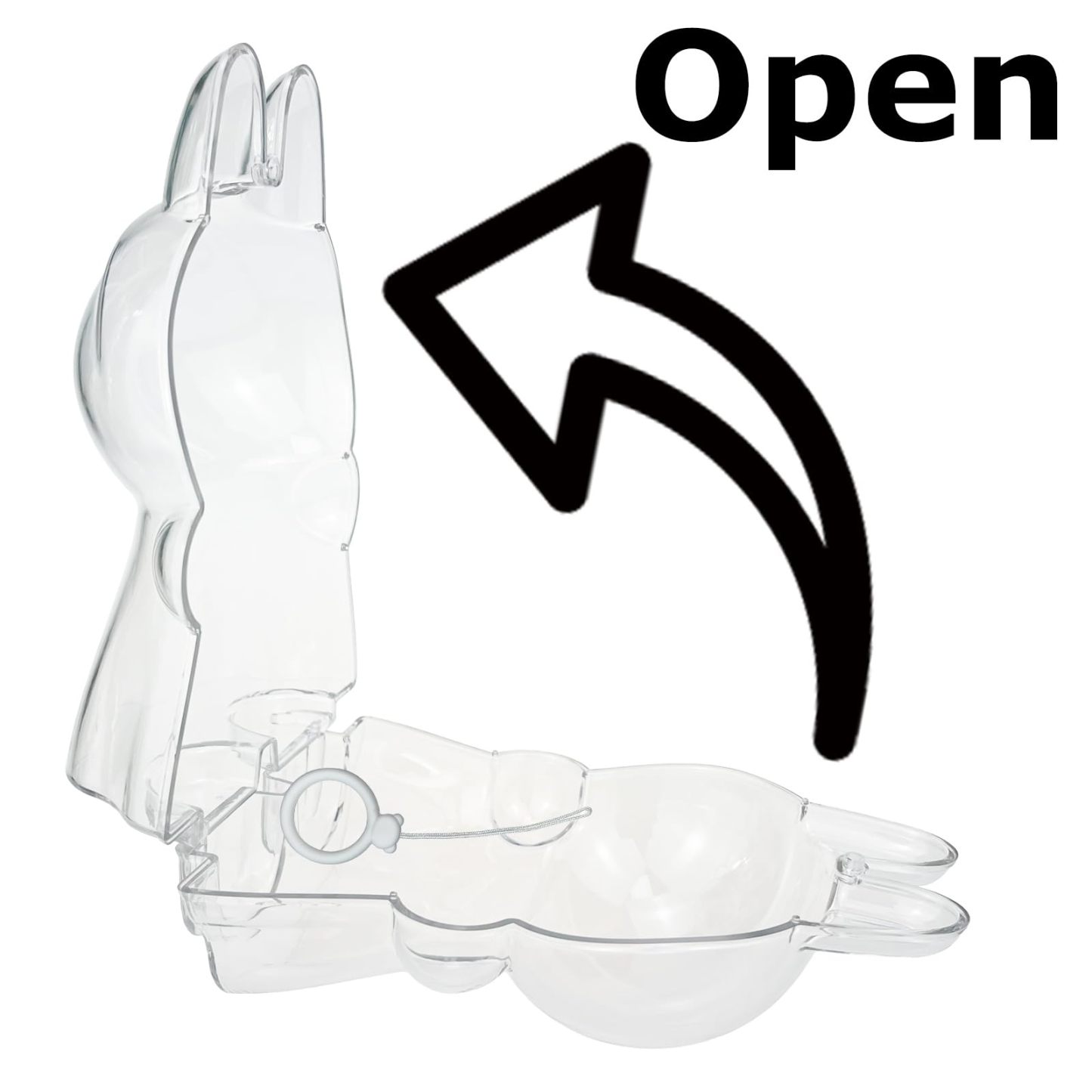 Protective Display Case for Designer Art Toys Hard Acrylic Cover with Keychain for Figures in Themed Costumes(Case Only)