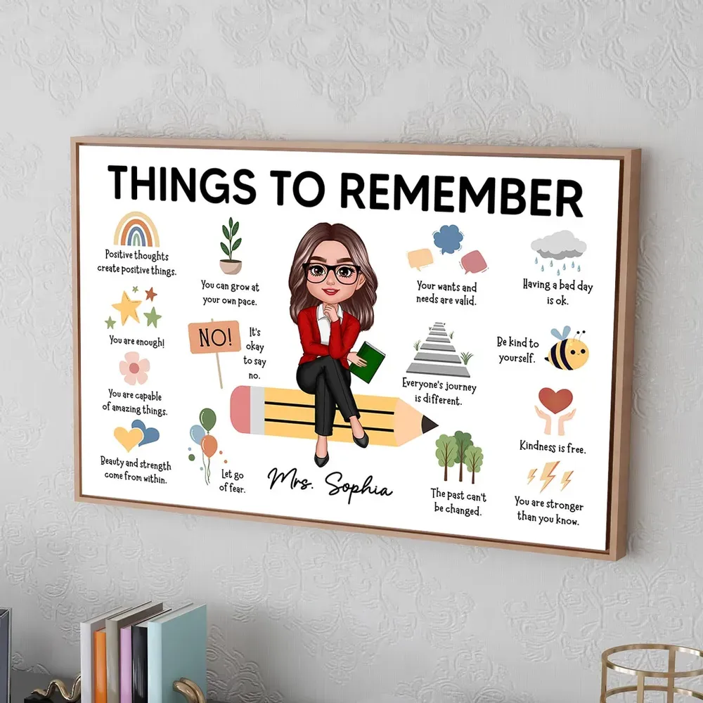 Personalized Teacher Appreciation Poster | Custom Back to School Gift, Thoughtful Thank You Present