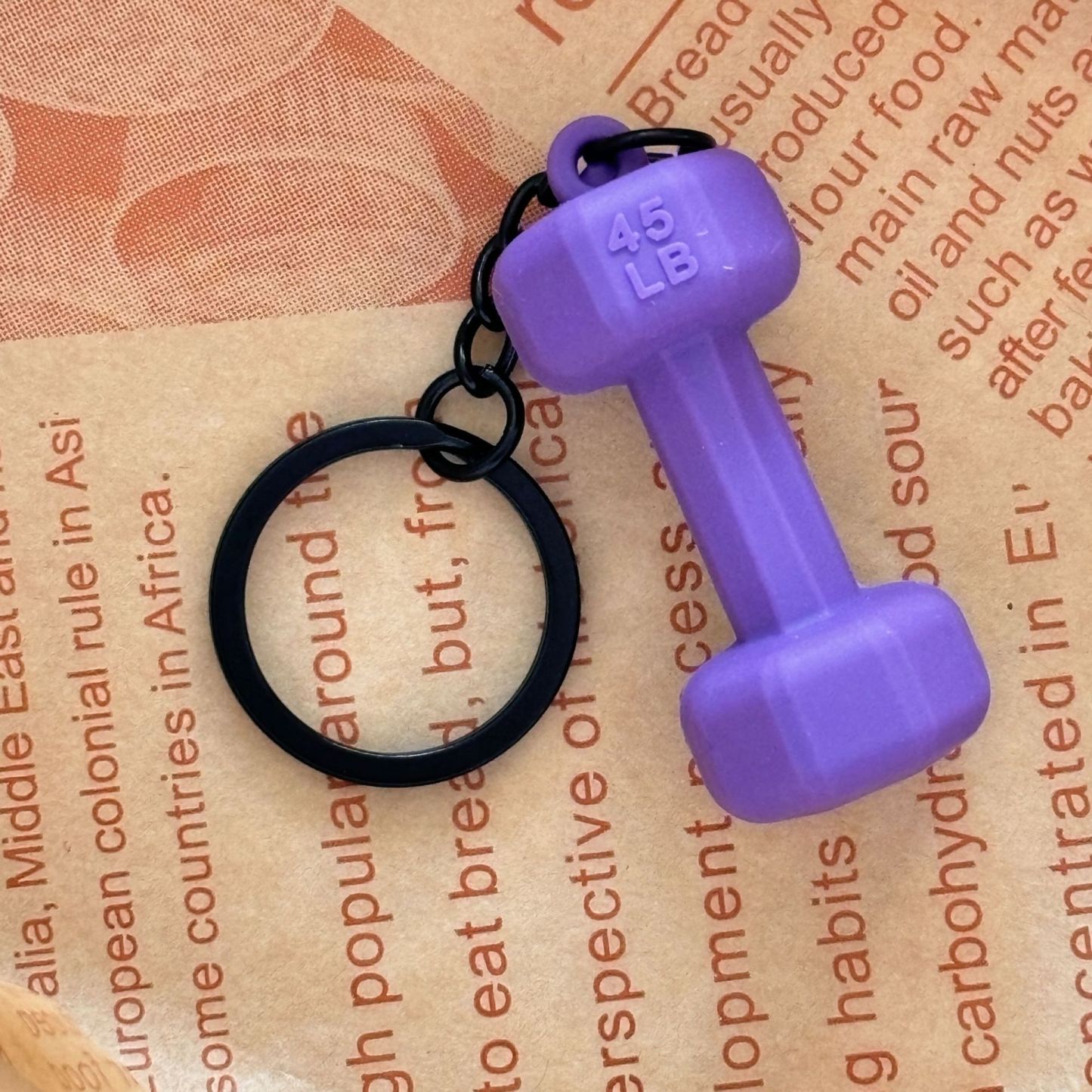 Dumbbell Keychain Accessories Equipment Pendant Metal Mini Backpack Keychain