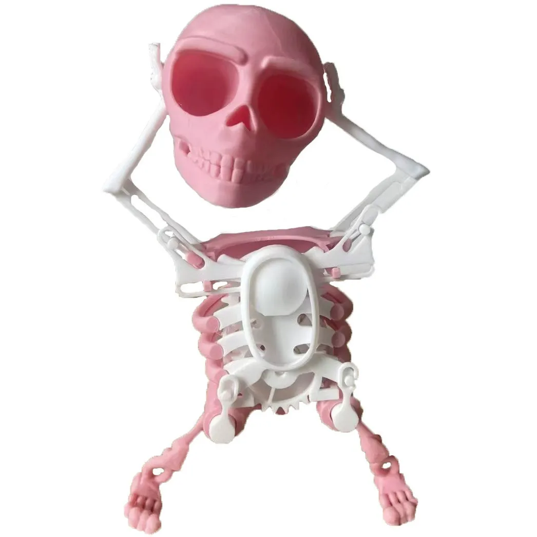 Dancing Skull Toy,Dancing and Swinging 3D Skull Toy, Wind-up Dancing Skeleton Toy No Need Battery