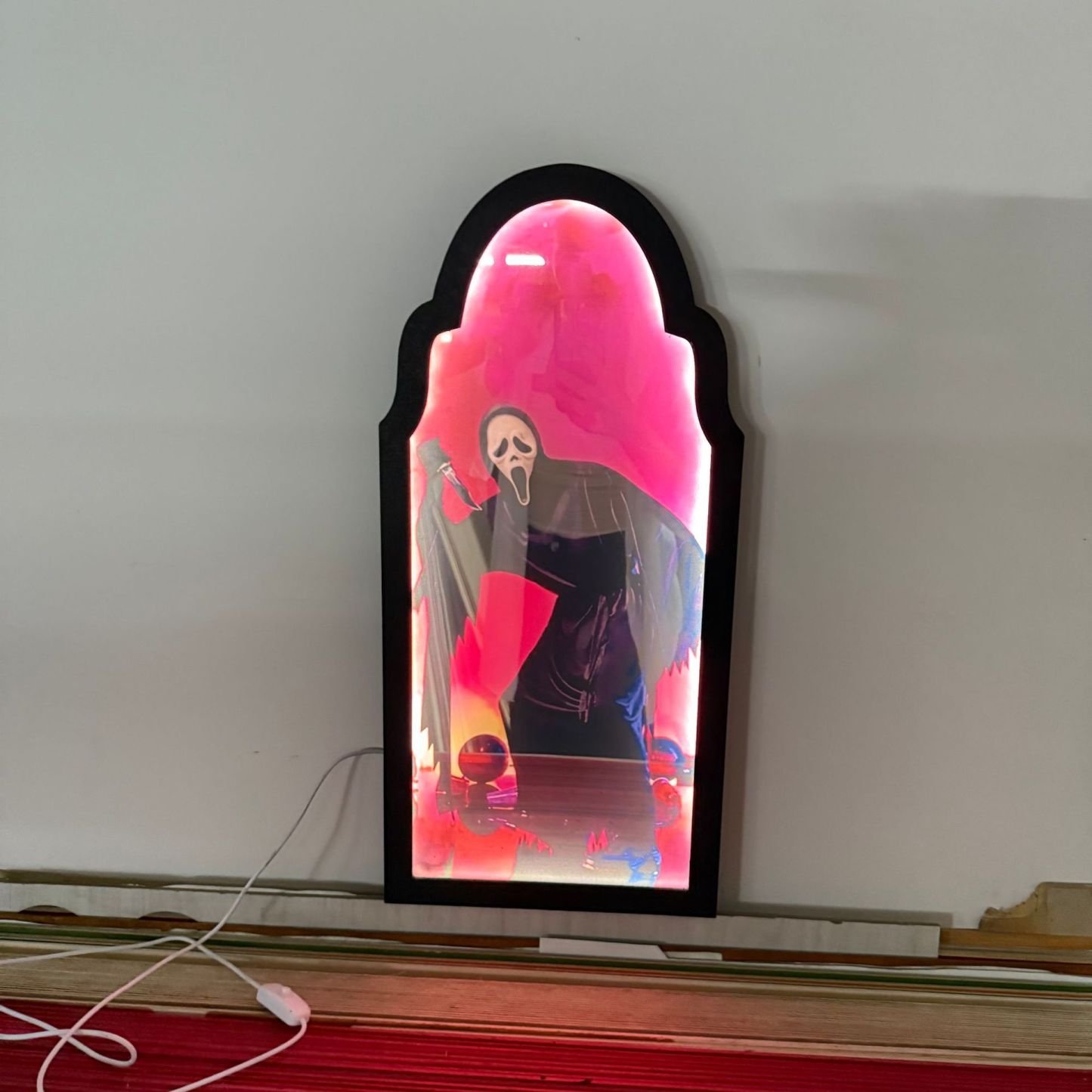 Halloween Ghost Mirror ~ Ghost stays on