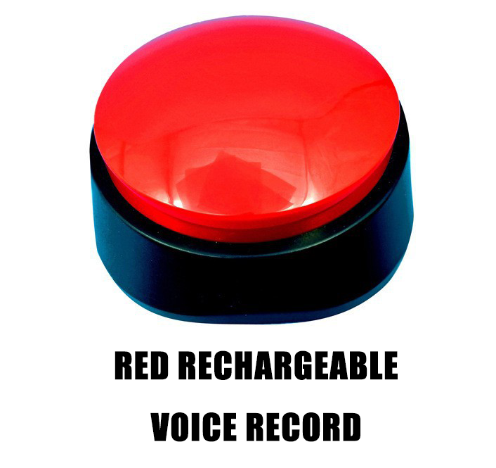 Rechargeable Pet Talking Button | Sound Pet Button Training Toy for Dogs & Cats