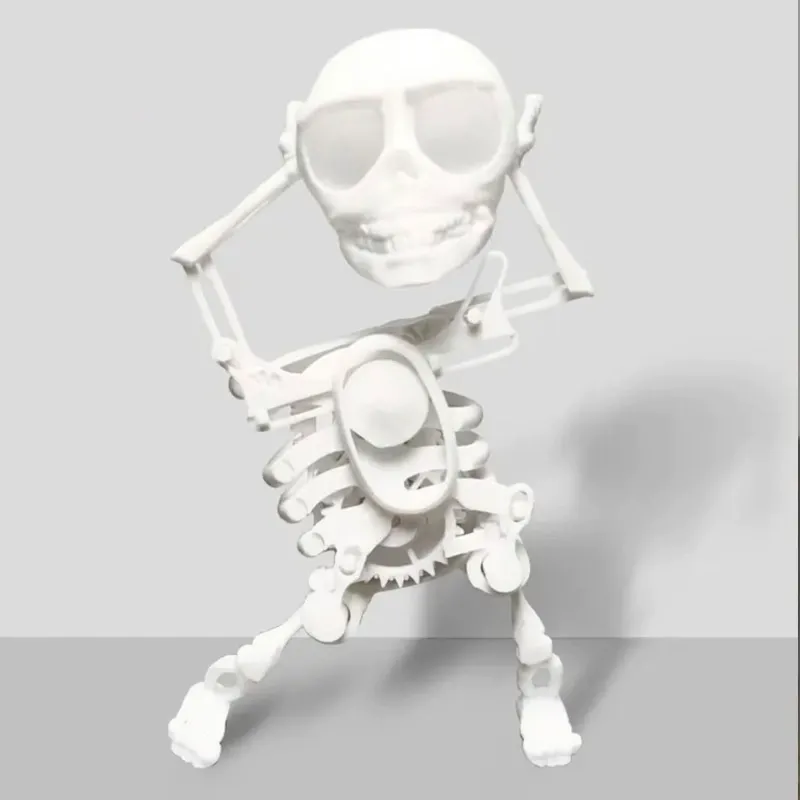 Dancing Skull Toy,Dancing and Swinging 3D Skull Toy, Wind-up Dancing Skeleton Toy No Need Battery