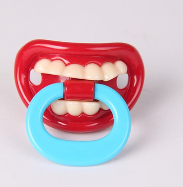 1 Pcs Dog Toy Pet Funny Pacifier Teddy Bichon Schnauzer Bulldog Red Lips Funny