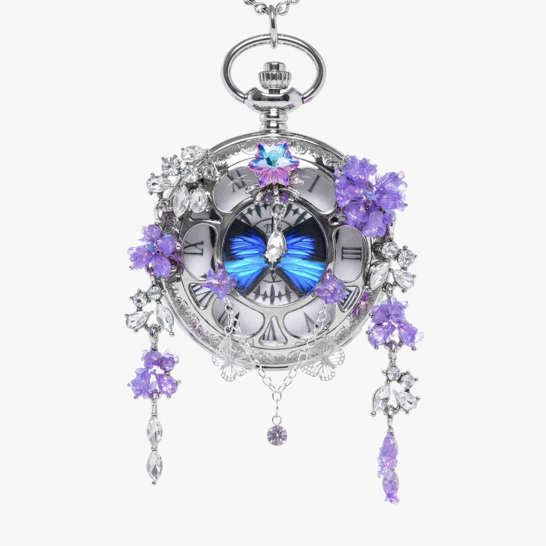 The "Timeless Butterfly" Vintage Locket Necklace & Pocket Watch
