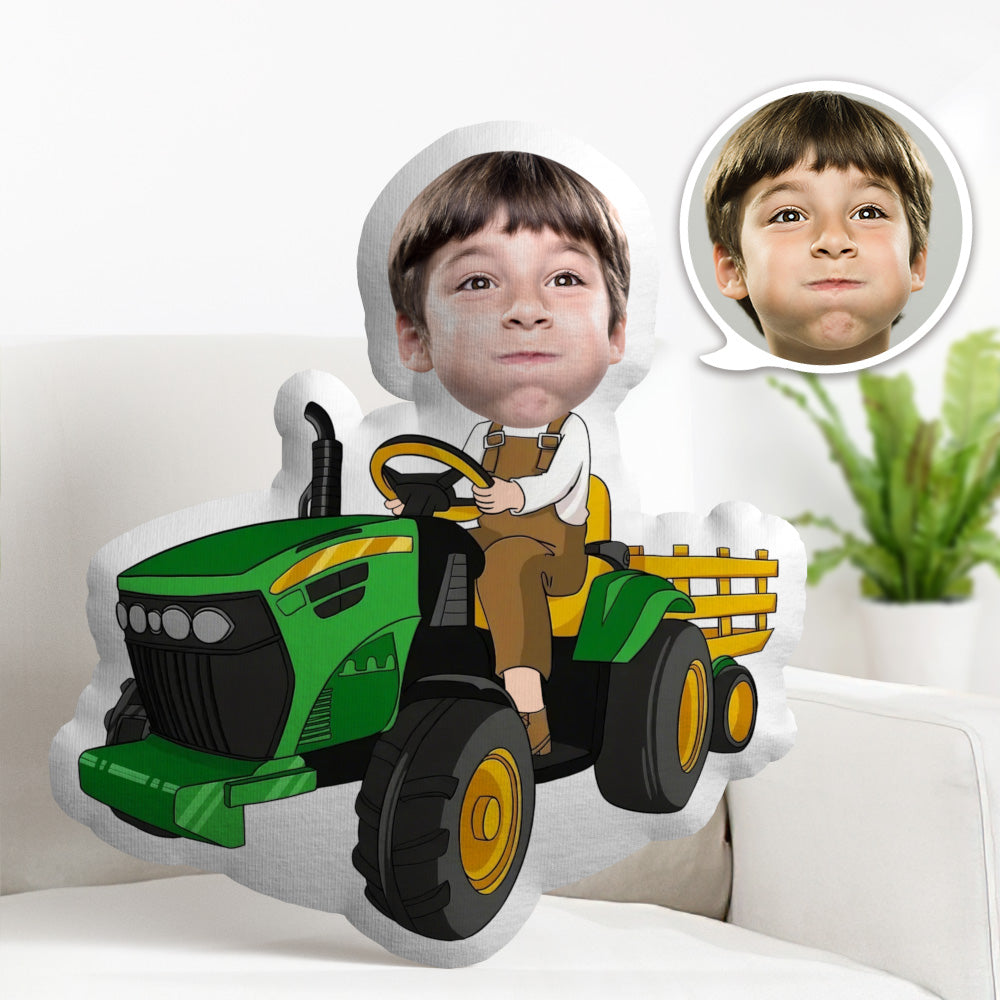 Benutzerdefiniertes Kissen Junge Fährt Lkw-gesichtskissen Personalisiertes Gesichts-körperkissen Minime-kissen - MiniMe Pillow