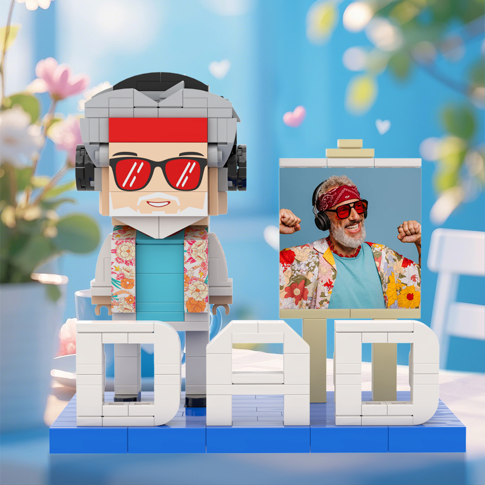 Geschenk Für Papa, Individuelle Ziegelfiguren, Perfektes Geschenk, Alles Gute Zum Vatertag - MiniMe Pillow