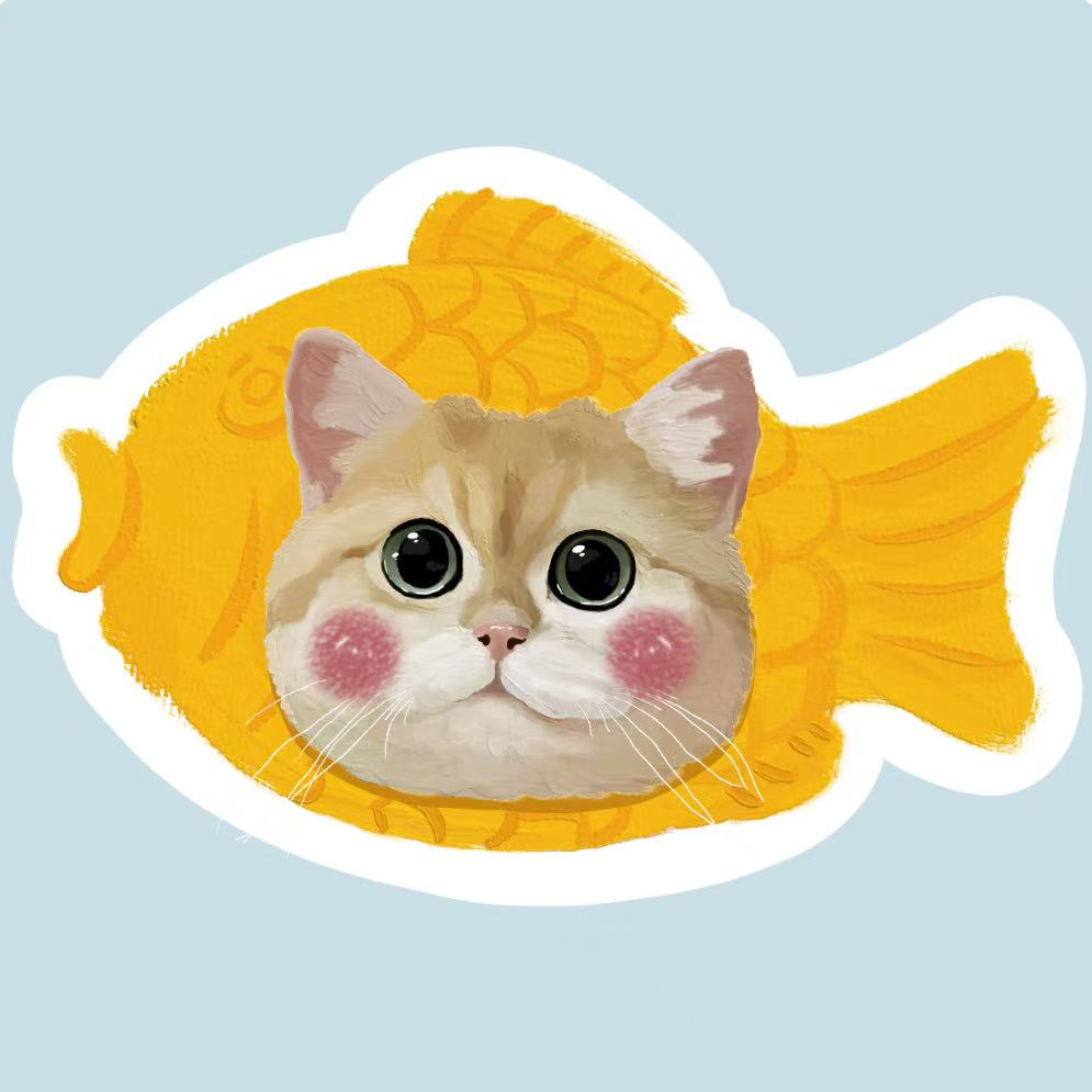 Kawaii-fisch-anime-kuschelkissen – Einzigartige Geschenke Für Katzenliebhaber Und Kissensammler