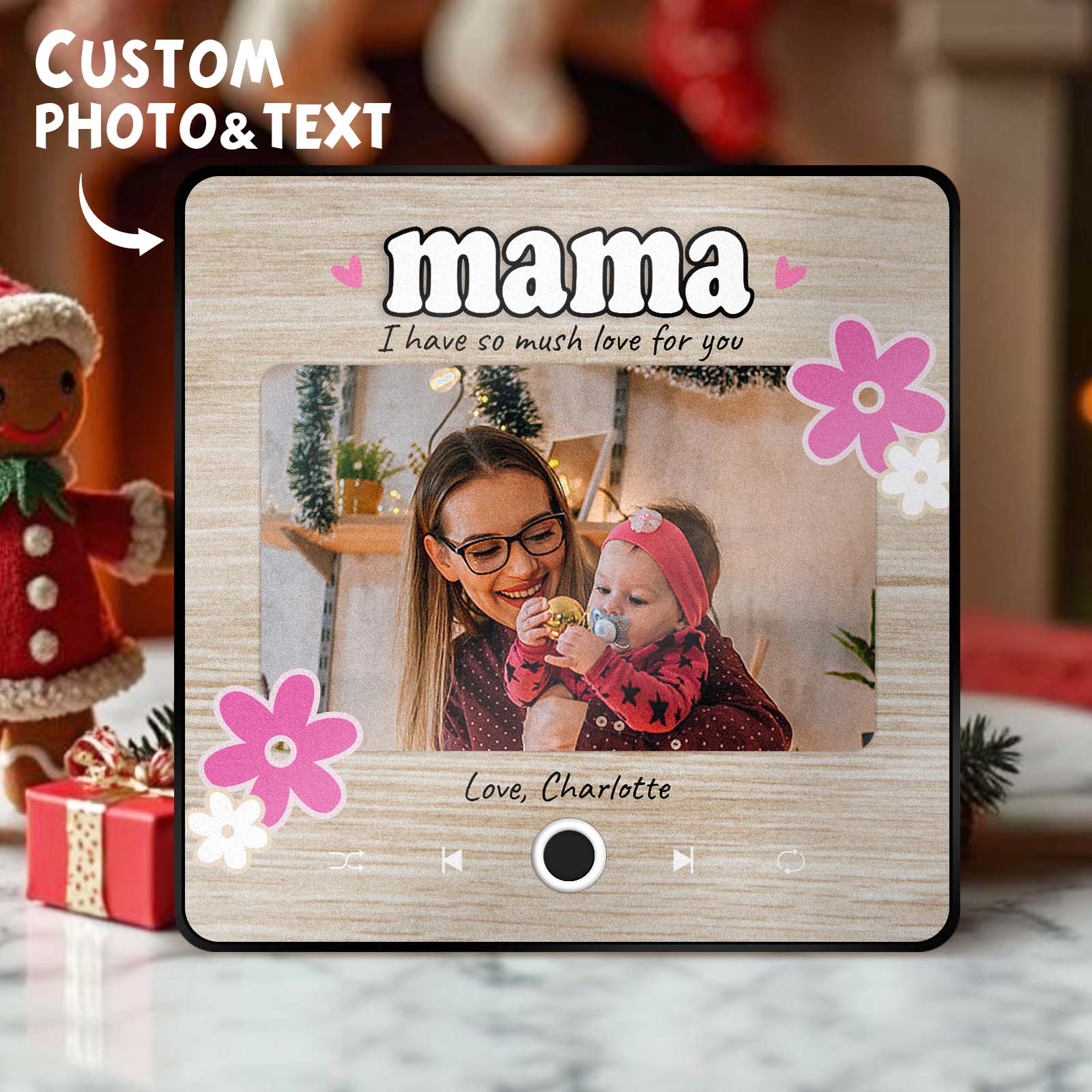 Personalisiertes Weihnachtsgeschenk Für Mama, Musik-kühlschrankmagnet, Individuelle Musik-magnete Können Lieder Abspielen, Familiengeschenke