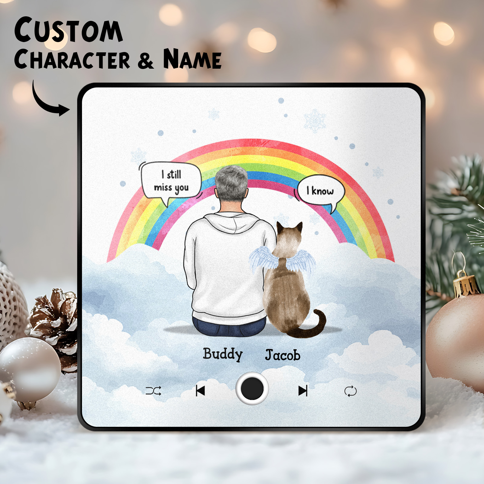 Benutzerdefiniertes Album, Musik-kühlschrankmagnet, Foto, Personalisierter Telefon-musik-kühlschrankmagnet, Pro, Individueller Charakter Und Name, Kühlschrankmagnet „ich Vermisse Dich Immer Noch“.