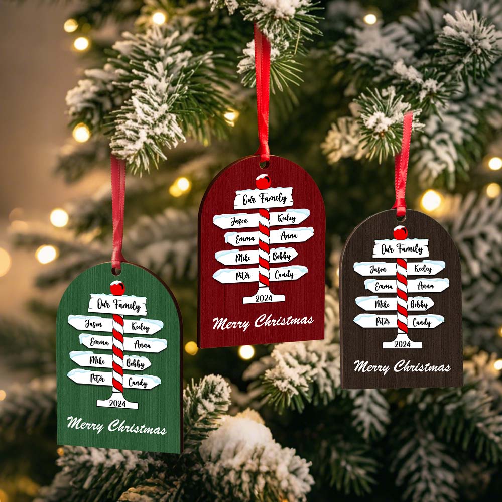 Personalisierte Familien-weihnachtsornamente Mit Familiennamen Als Weihnachtsgeschenk - MiniMe Pillow