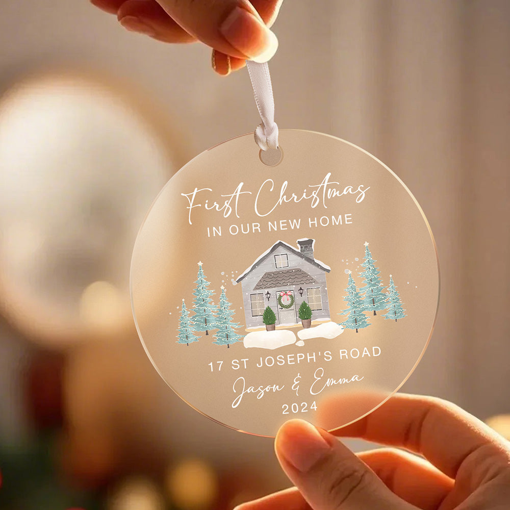 Personalisierter Weihnachtsschmuck Für Das Neue Zuhause, Erstes Zuhause-ornament Für Ein Neues Zuhause-geschenk - MiniMe Pillow
