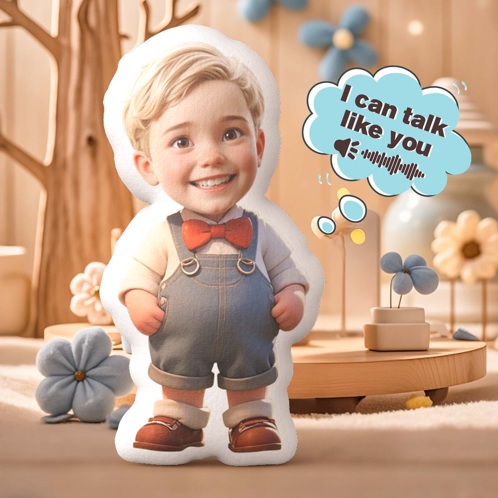 Beruhigende Puppe Mit Individueller Kopfaufzeichnung Und Süßem Körper, Personalisiertes Kuscheltier