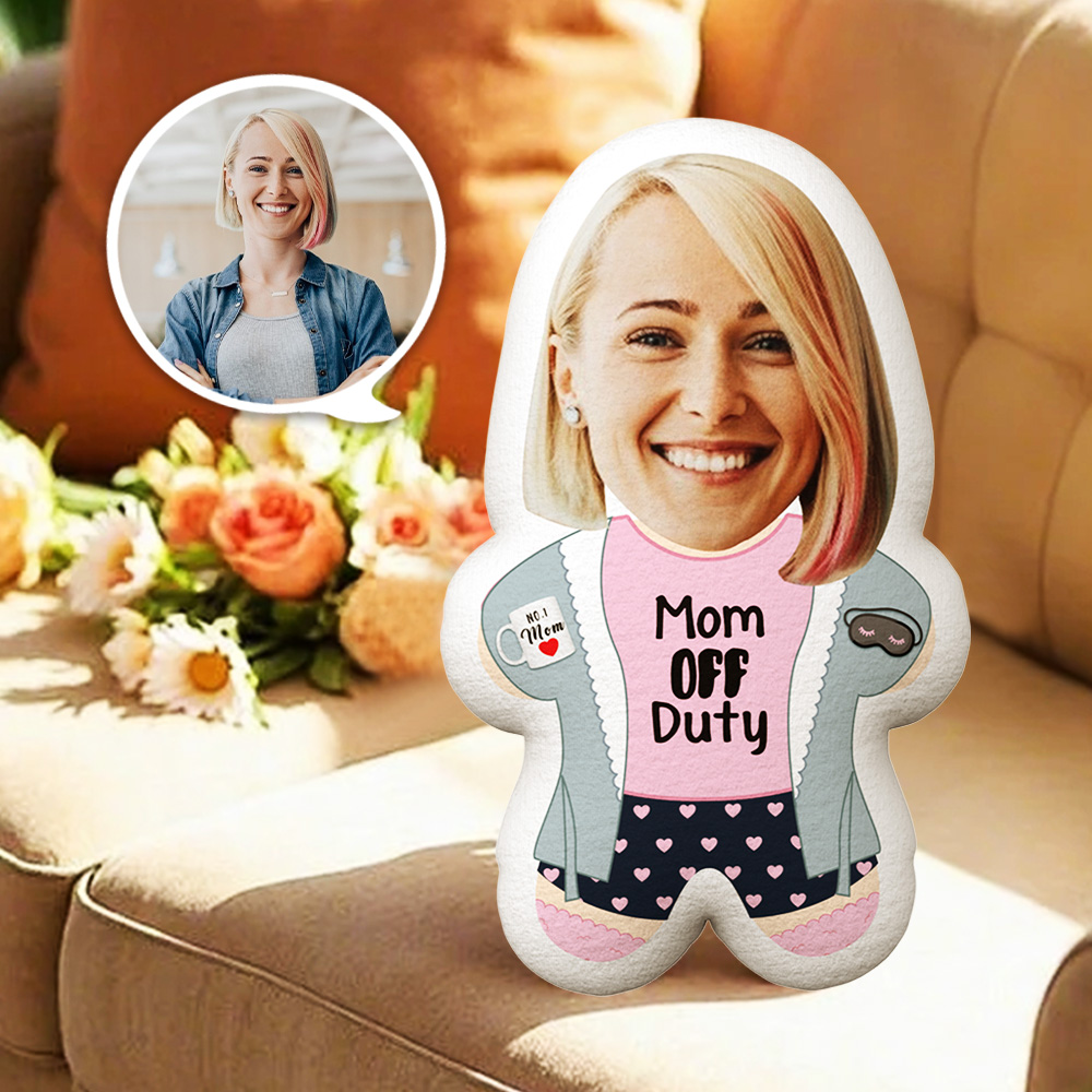 Benutzerdefiniertes Minime-kissen Für Mama, Dienstfrei, Gesichtskissen, Geschenke Für Mutter - MiniMe Pillow