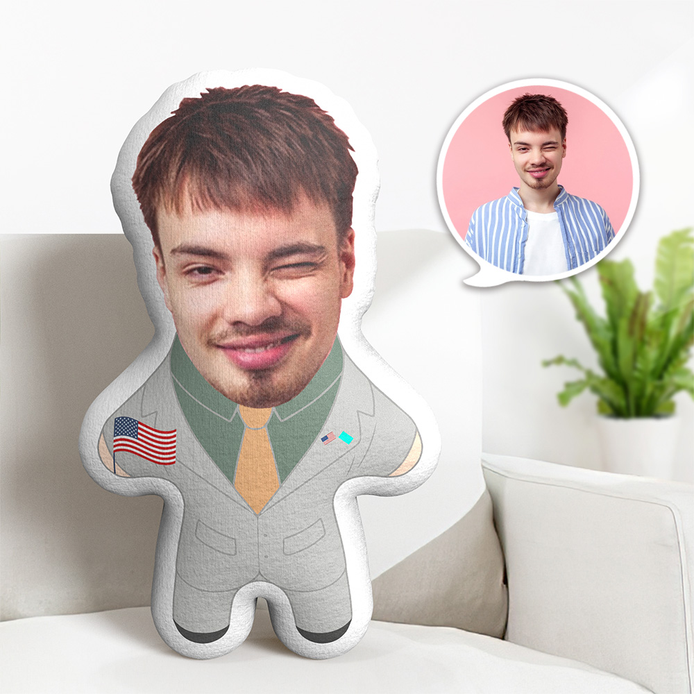 Personalisiertes Foto-minime-kissen Borat-gesichtskissen - MiniMe Pillow