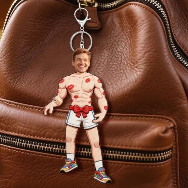 Lustiger, Personalisierter Mini-figuren-schlüsselanhänger/puppengesicht, Sexy Drahtpuppe, Valentinstagsgeschenk - MiniMe Pillow