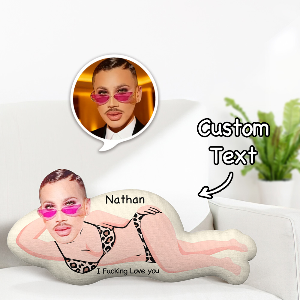 Coussin Personnalisé Pour Le Visage, Coussin Drôle De Minime, Photo Personnalisée, Coussin Photo Personnalisé, Cadeau Pour Lui - MiniMe Pillow