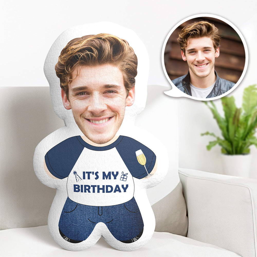 Oreiller Personnalisé Pour Le Visage Et Le Corps, C'est Mon Oreiller D'anniversaire, Oreiller Minime - MiniMe Pillow