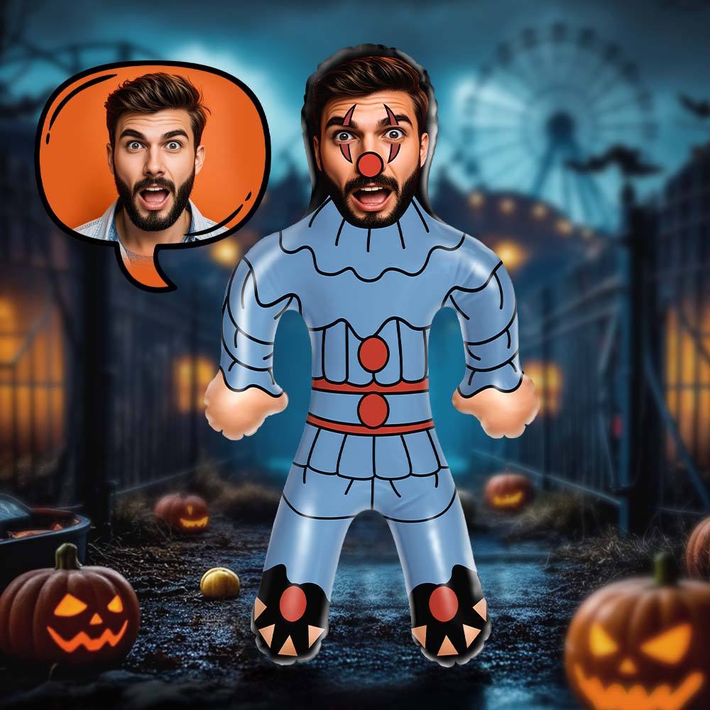 Poupée Minime Classique Pour Halloween, Clown D'horreur, Poupée Gonflable, Créer Un Cadeau De Ballon D'horreur Pour Halloween - MiniMe Pillow