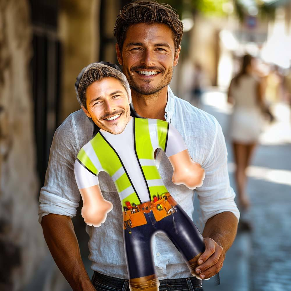 Personnalisé Air Minime Travailleurs De La Construction/ingénieurs Poupée Gonflable Drôle Poupées Gonflables Cadeau Pour Lui - MiniMe Pillow
