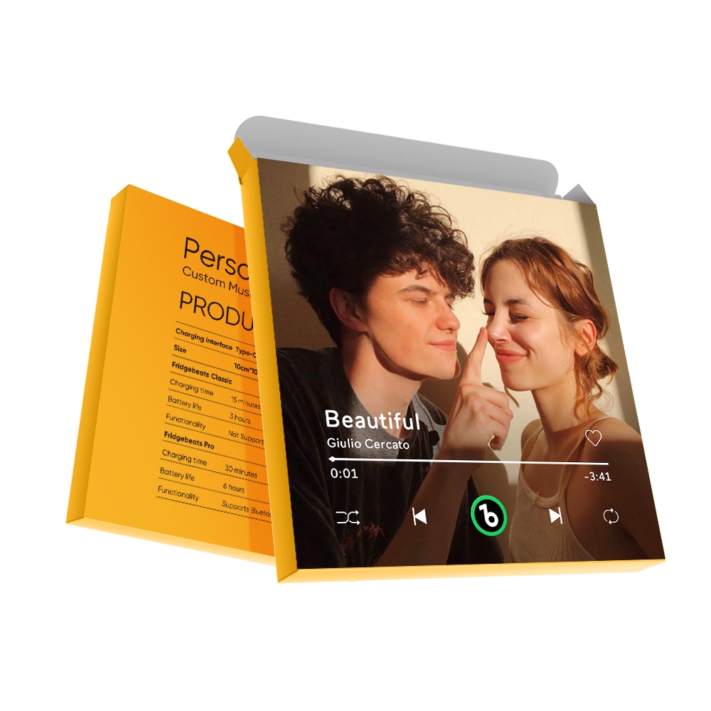 Boîte Personnalisée Avec Votre Photo - Jaune - MiniMe Pillow