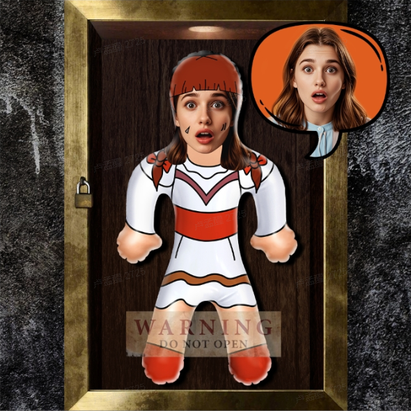 Poupée D'horreur D'halloween Air Minime Conjuring Annabelle Air Minime, Cadeau, Poupée D'halloween Personnalisée - MiniMe Pillow
