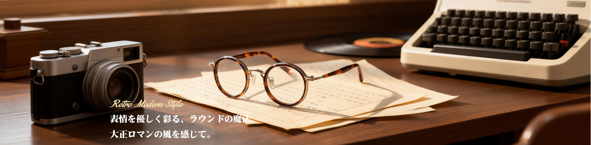 ラウンドカスタムメガネ