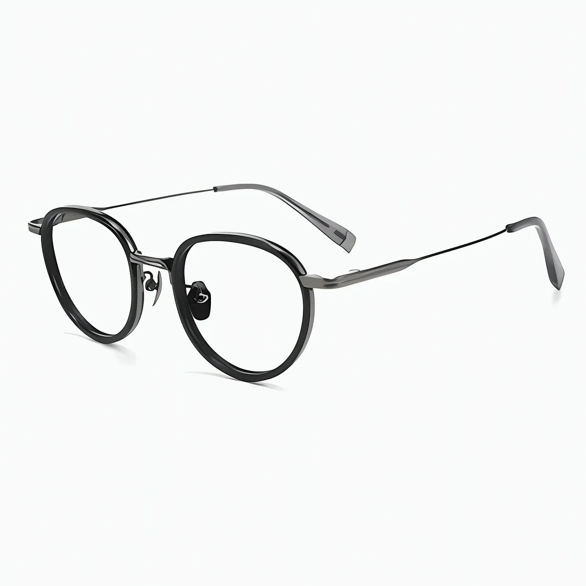【超軽量15g・小顔効果】Eterlens｜チタン製ボストン型メガネ│しなやかにフィットするテンプル｜アジア人の顔立ちに合わせた｜軽やかでやさしいかけ心地｜上質感溢れる