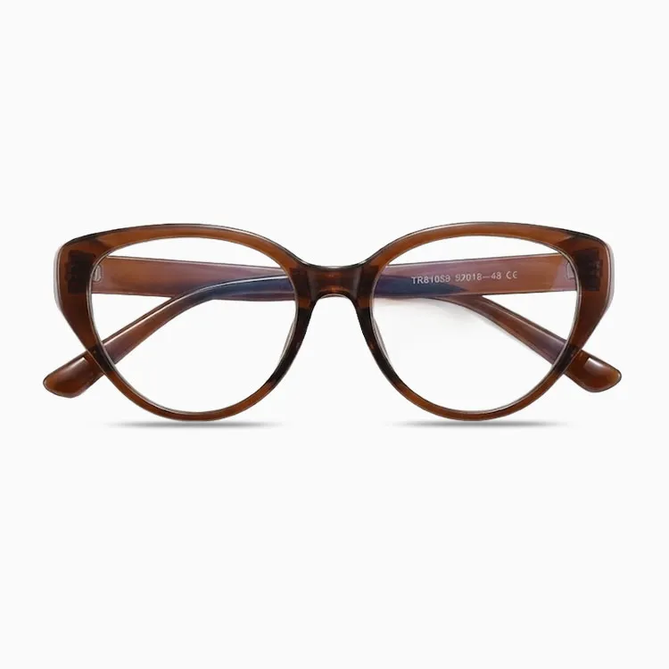 【上向きキャットアイ型・すっきり見え】 Eterlens｜上品なキャットアイ型老眼鏡｜ブルーライトカット×軽やかなビッグフレーム｜アジア女性の顔立ちにフィット｜スマホ・PC・読書これ1本で対応